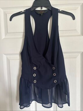 Disney collection Navy Button detail vest